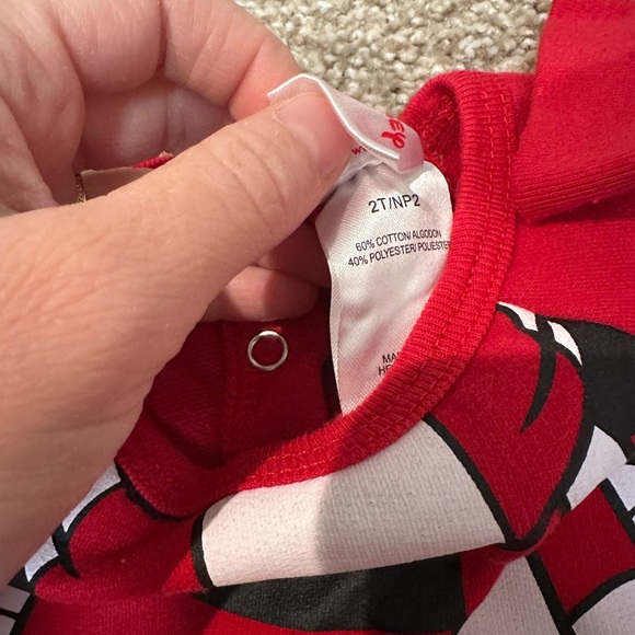 Toddler Mickey Mouse Winter Theme One Piece 2T Like New - Picture 2 of 3